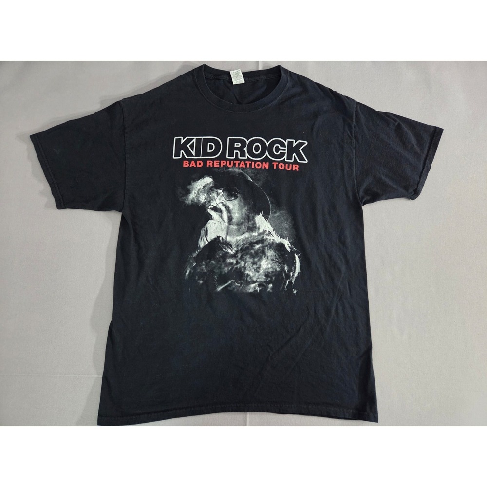 Kid Rock Shirt Adult Large Black Concert Tour Bad Reputation Band Tee 2002 - Picture 2 of 7